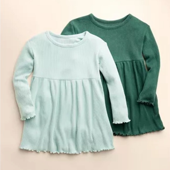 Little Co. by Lauren Conrad | 2/pack Lettuce Edge Dresses - Picture 1 of 5